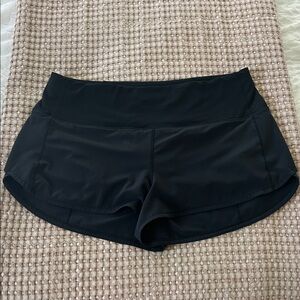 Lululemon Athletica Black speed up high rise 2.5 inch Shorts